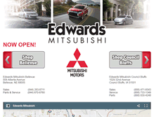 Tablet Screenshot of edwardsmitsubishi.com